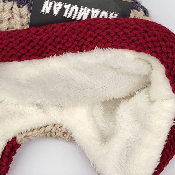 Women Winered Winter Peruvian Cover Ears Beanie Hat Ear Flaps Sherp Ski Snow main image 4